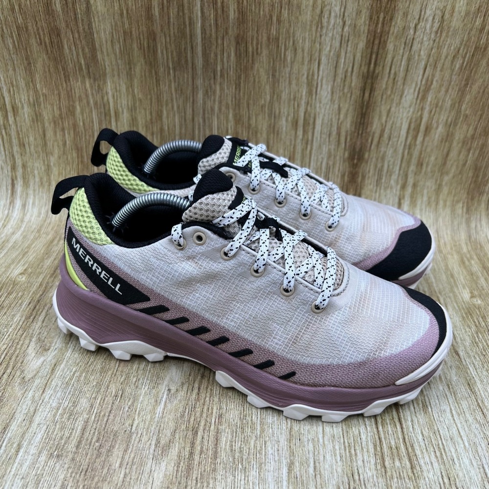 Merrell Speed Eco Trail Shoes Women's Size 7 Oyster Burlwood Sneakers J037368